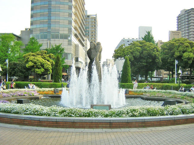 山下公園の噴水