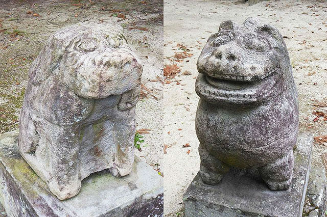 太田神社の肥前狛犬