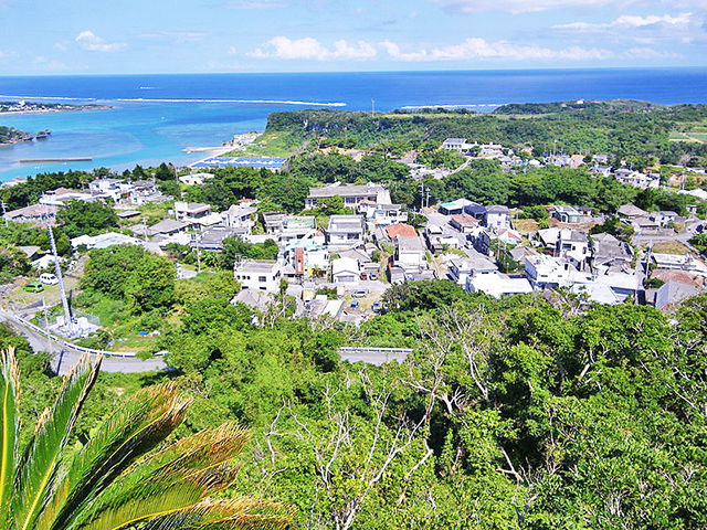 【宮城島】上原・宮城地区の町並み
